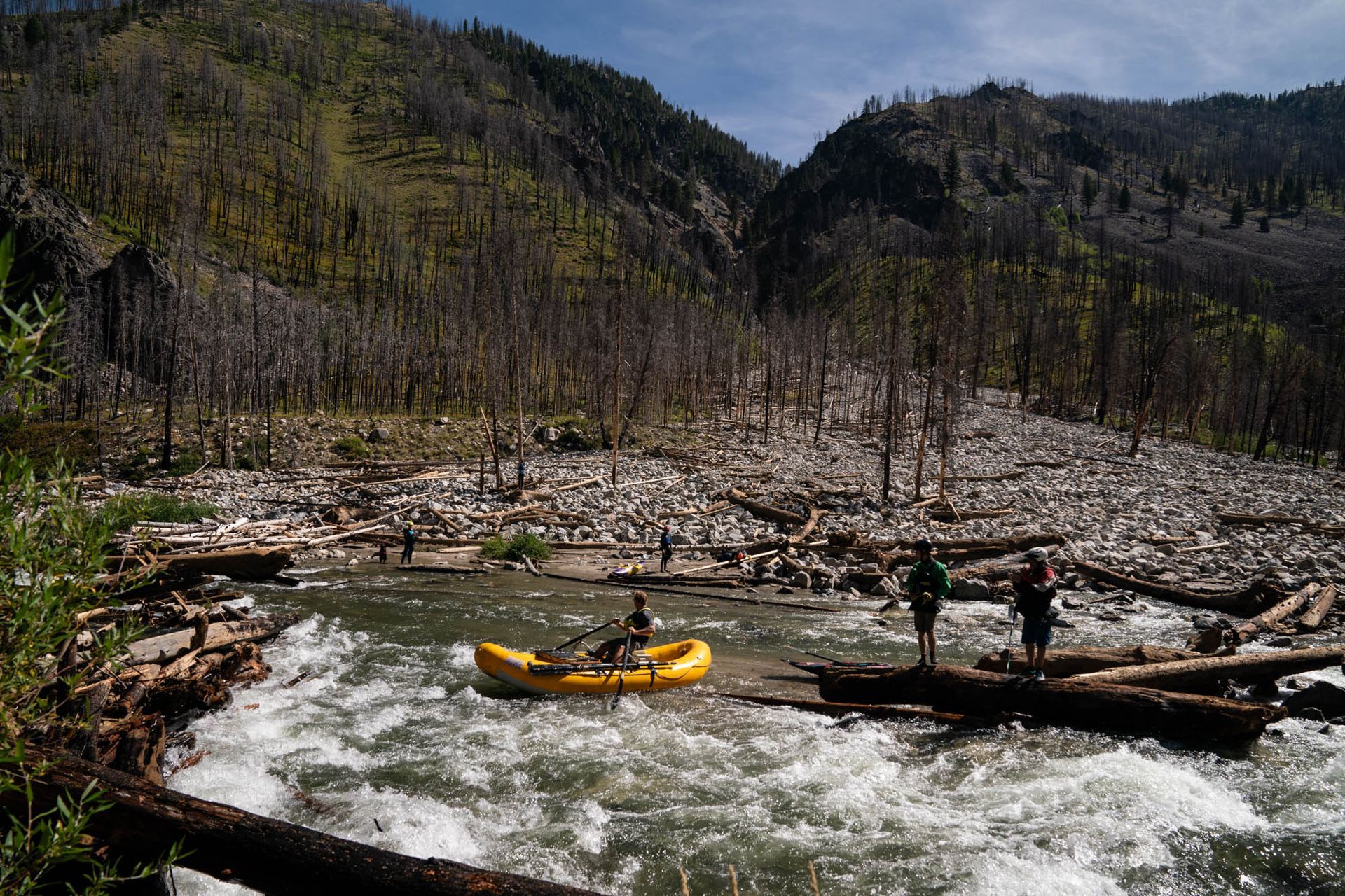 Sulfur Slide rapid middle fork salmon rafting