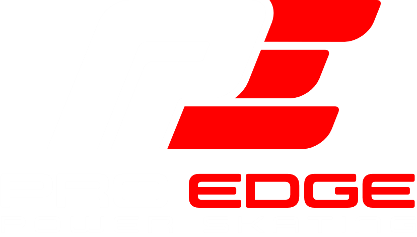 Red EDGE logo with stylized red “E” symbol on a white background