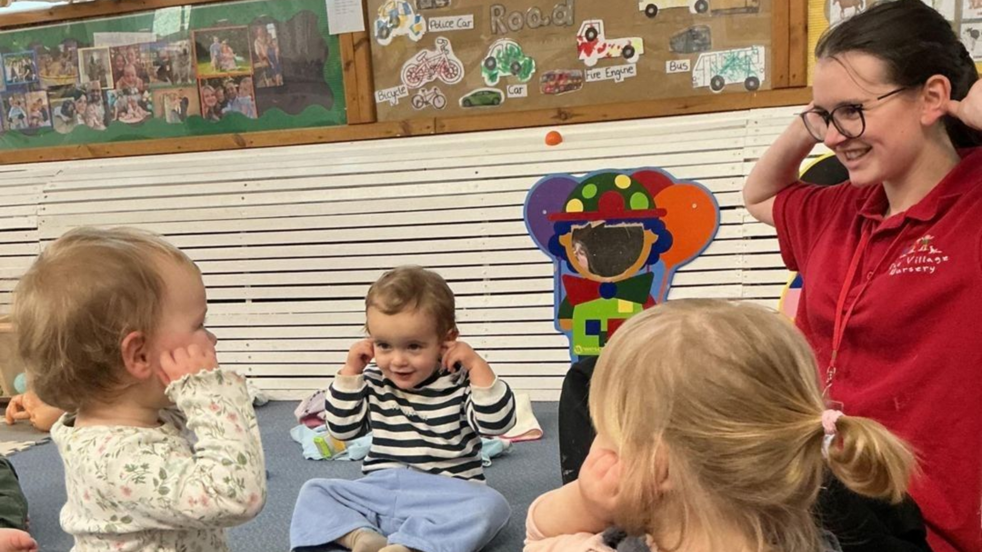 Activity in the Caterpillars room at The Village Nursery, Bramcote