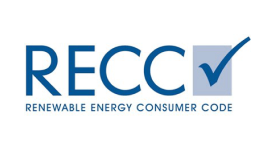 RECC logo with blue text