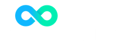 Gradient blue-green infinity symbol.