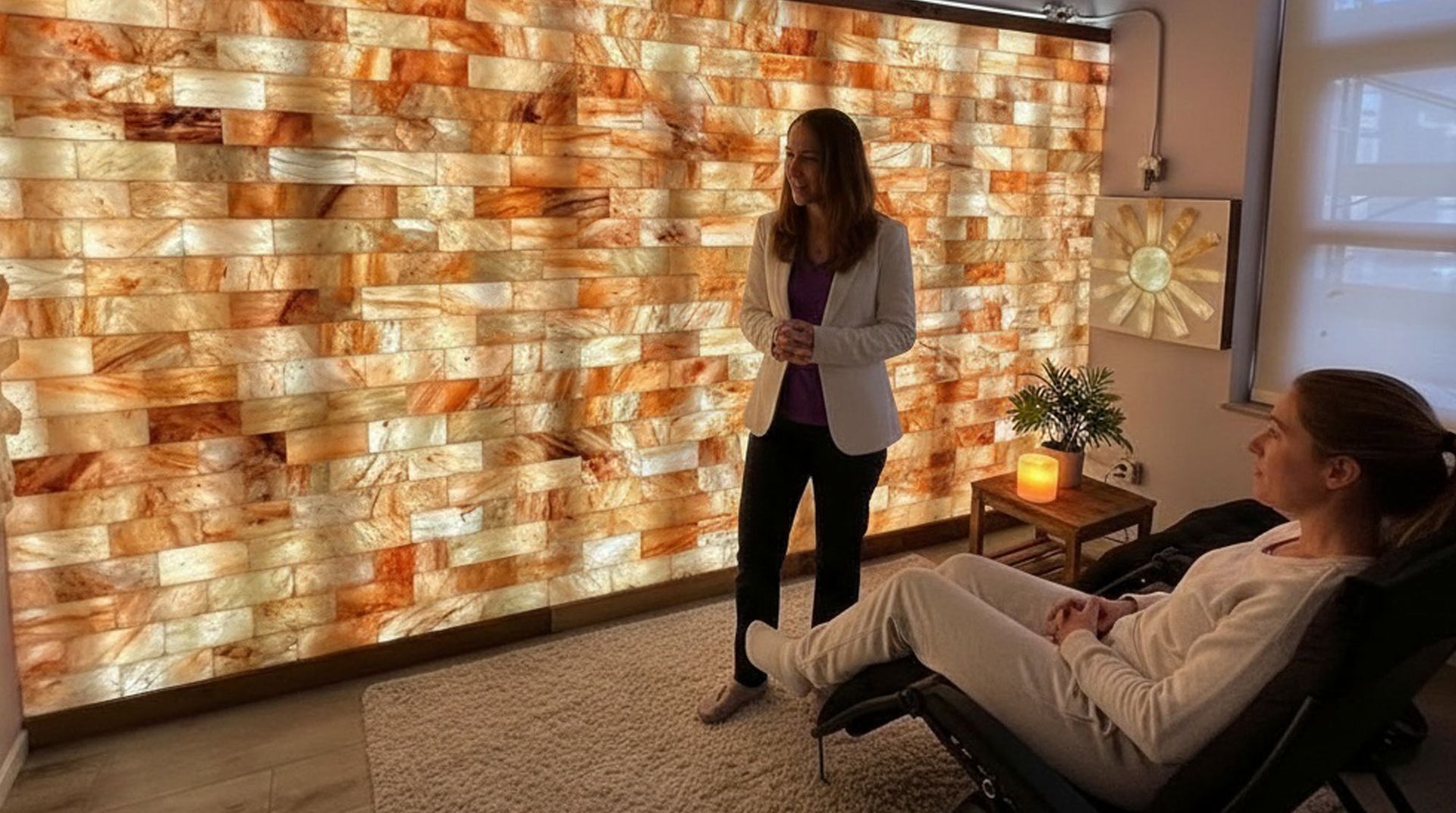 Dr.Dr. Alicia Armitstead explains to a patient why frequent respiratory infections keep coming back 