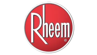 Rheem logo: White text