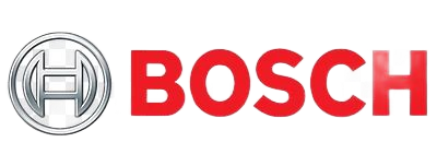 Bosch logo: silver emblem beside red text. IntraCoastal Mechanical.