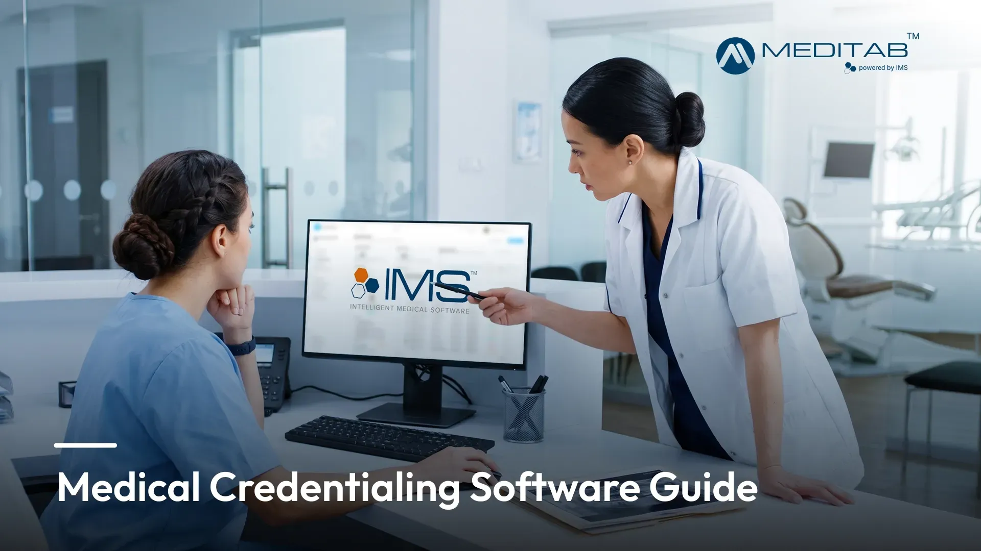 Medical credentialing software dashboard tracking provider licenses and certifications for an ambula