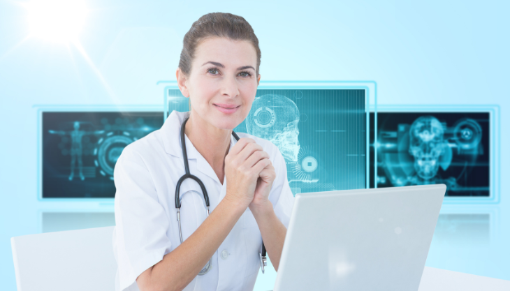 Women working on Medical Office Software 