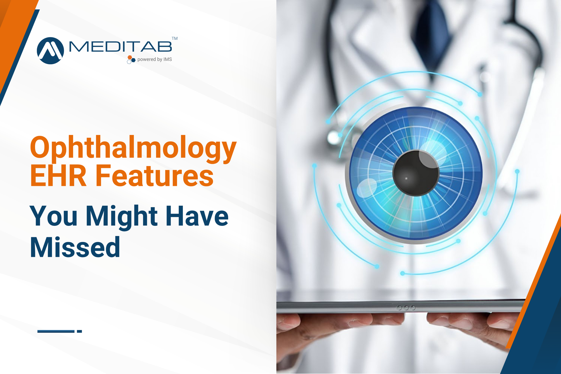 A healthcare provider uses advanced ophthalmology EHR technology to simplify workflows and improve efficiency.