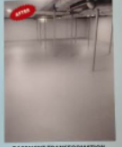 A concrete floor with the word