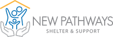 “New Pathways logo featuring mission tagline ‘A Path to Hope, Healing, and Home’.”