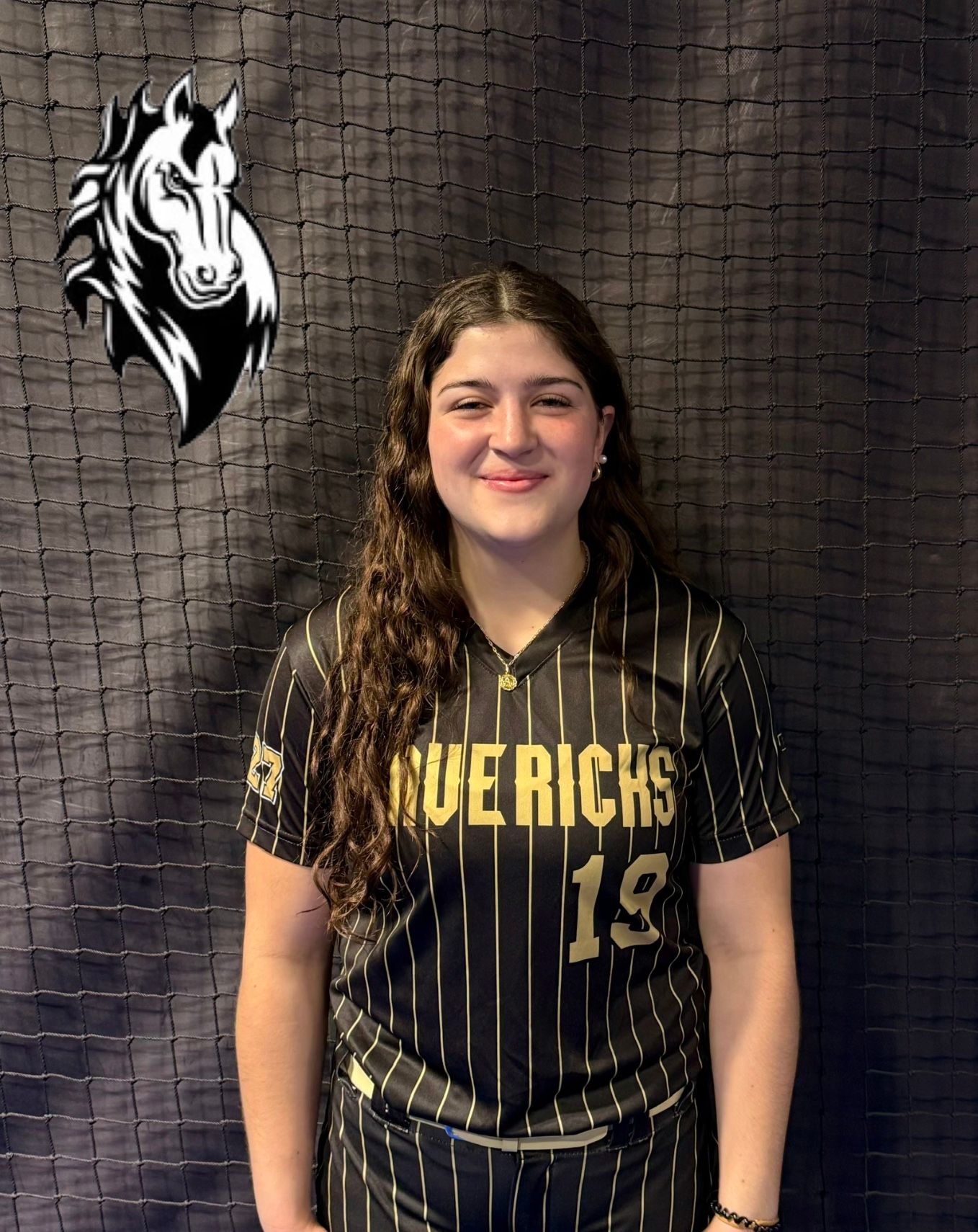 T3 Mavericks softball player, Tess Cozza, welcome to the team graphic