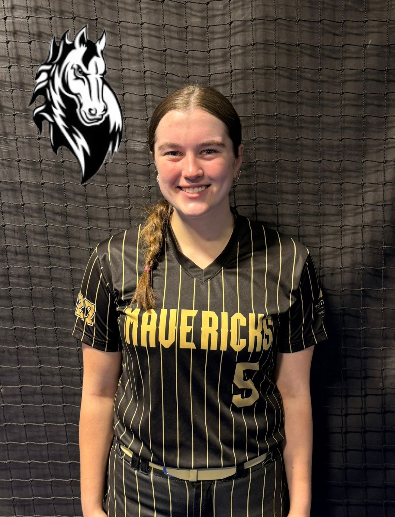 T3 Mavericks softball player, Bristol Foster, welcome to the team graphic