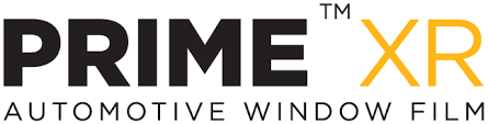 Xpel Prime CS Window Film Logo PRIME XR Automotive Window Film logo in black and gold on a white background