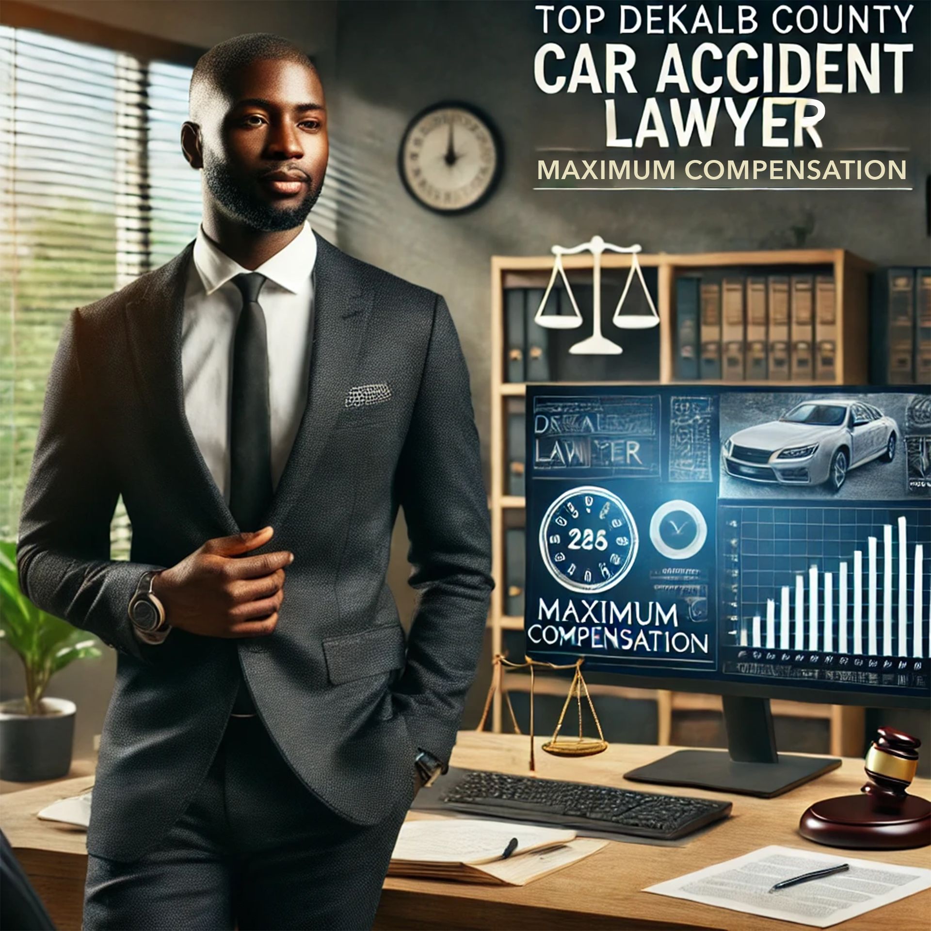 car accident lawyer in a legal office