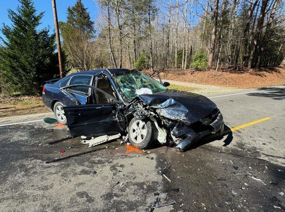 A car accident scene