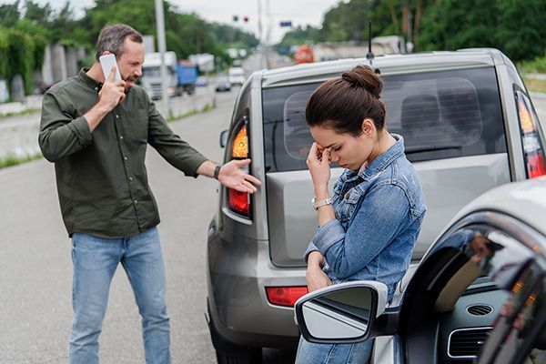 image of a car collision