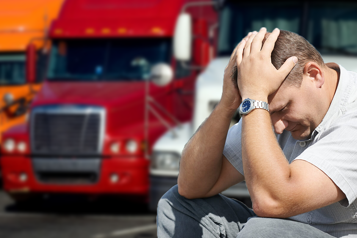 image of a man frustrated after a car accident