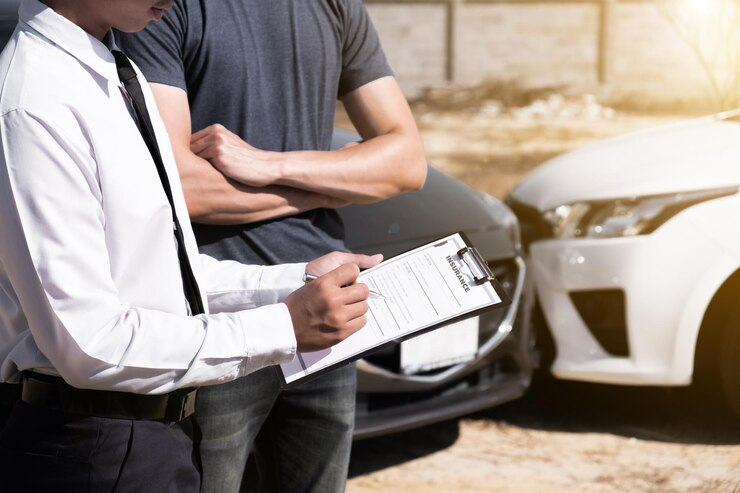 image of lawyer with the car accident