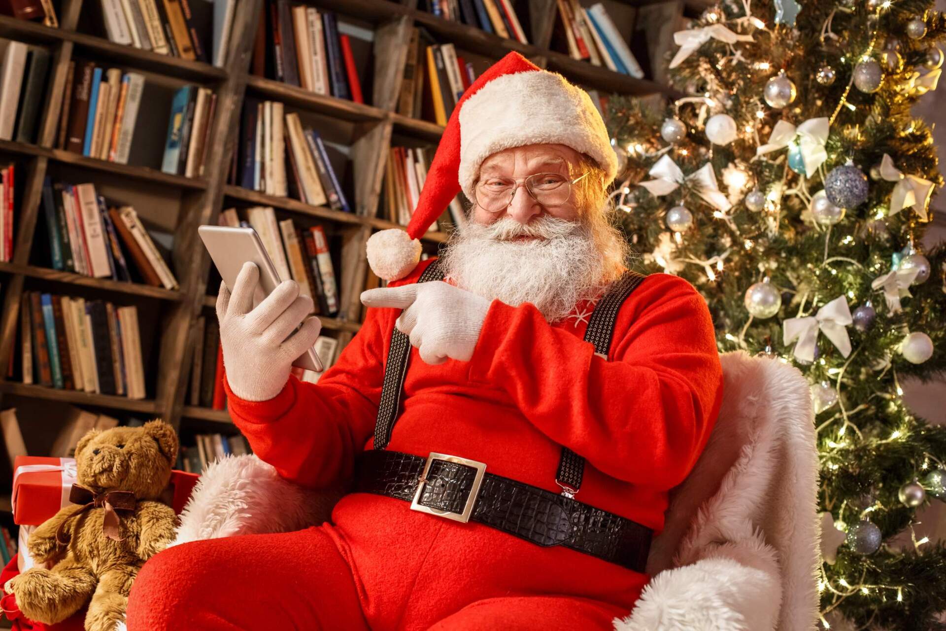 Santa with App