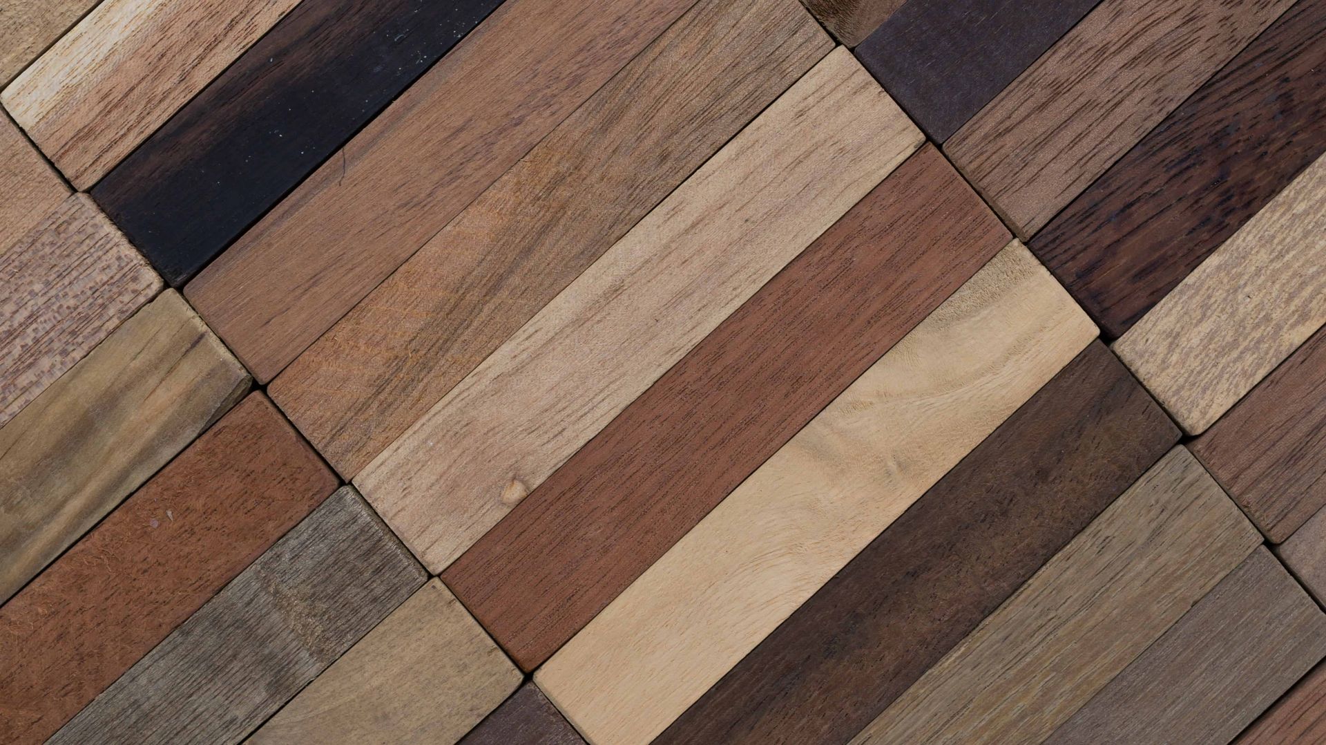 multi-colored hardwood flooring, for show