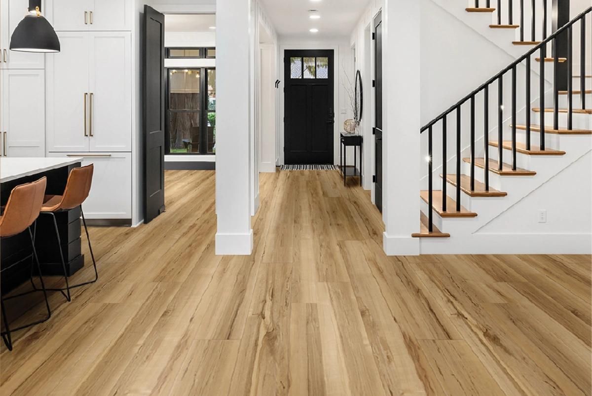 Laminate flooring in a Tri-Cities kitchen area