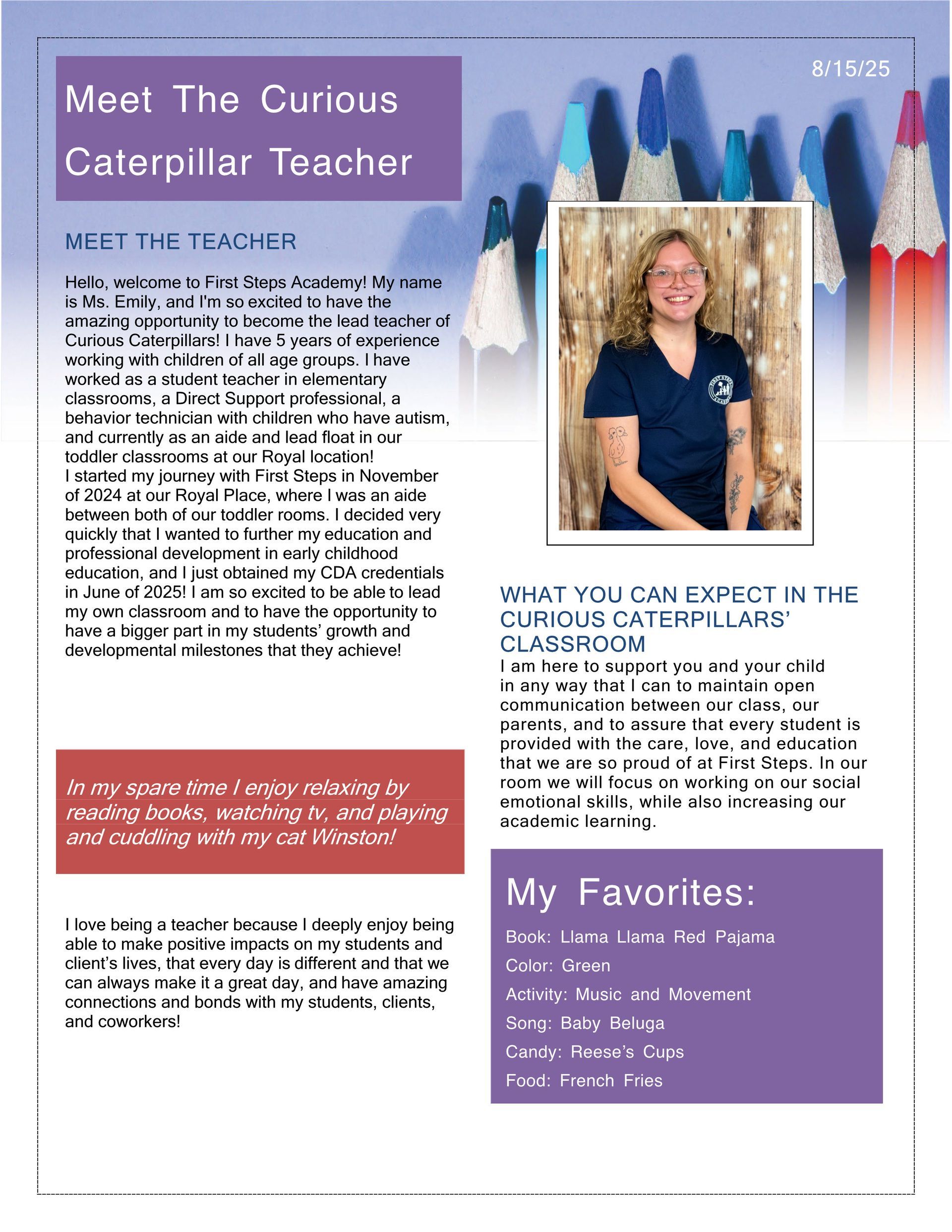 Flyer introducing 