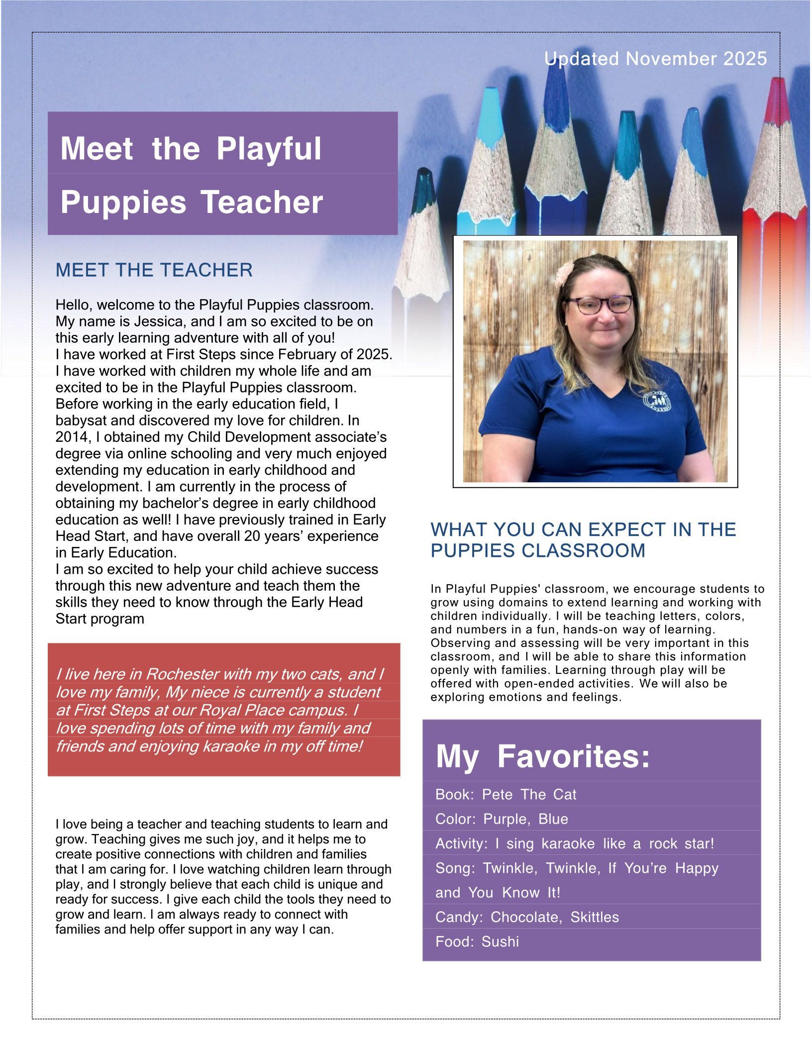Newsletter about 