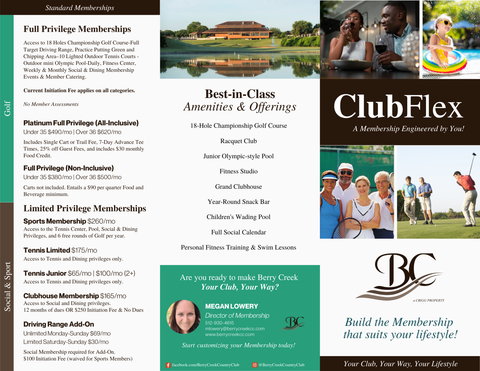 Club Membership Country Club Berry Creek CC