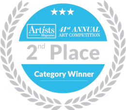 Award seal for the 41st Annual Art Competition. Features a blue circle with text 