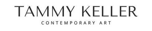 Tammy Keller Contemporary Art logo in black and white.