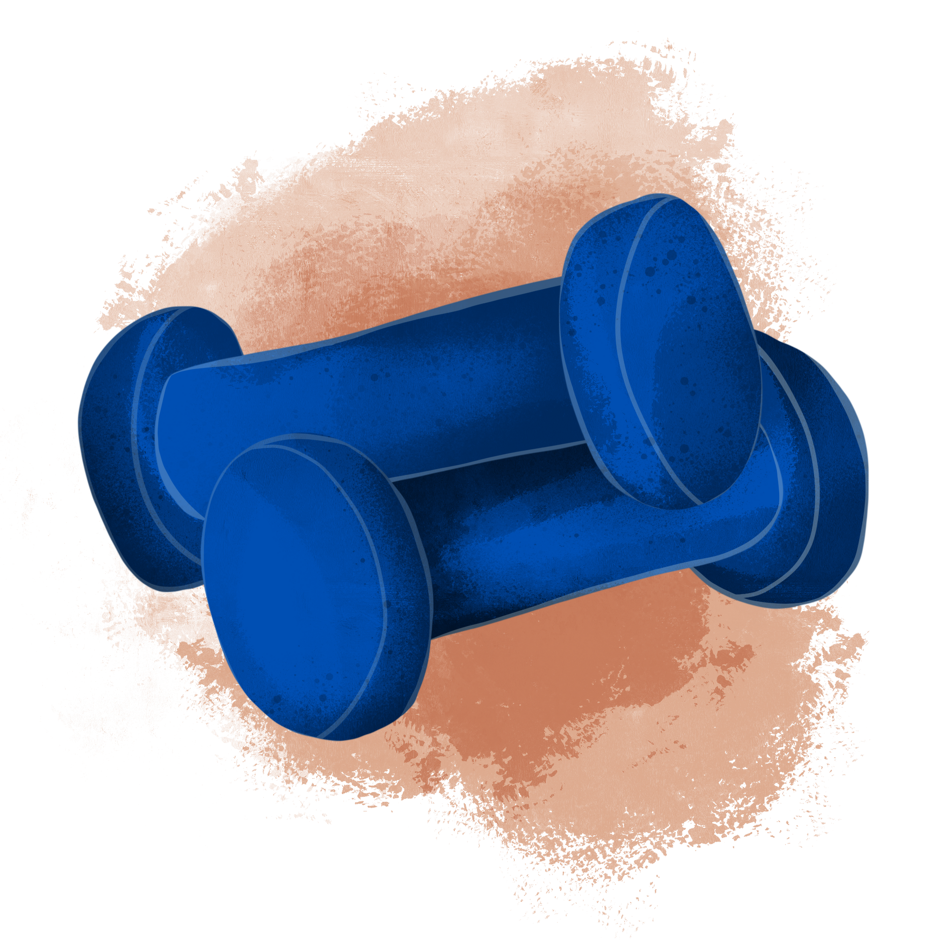 Graphic of 2x dumbbell weights