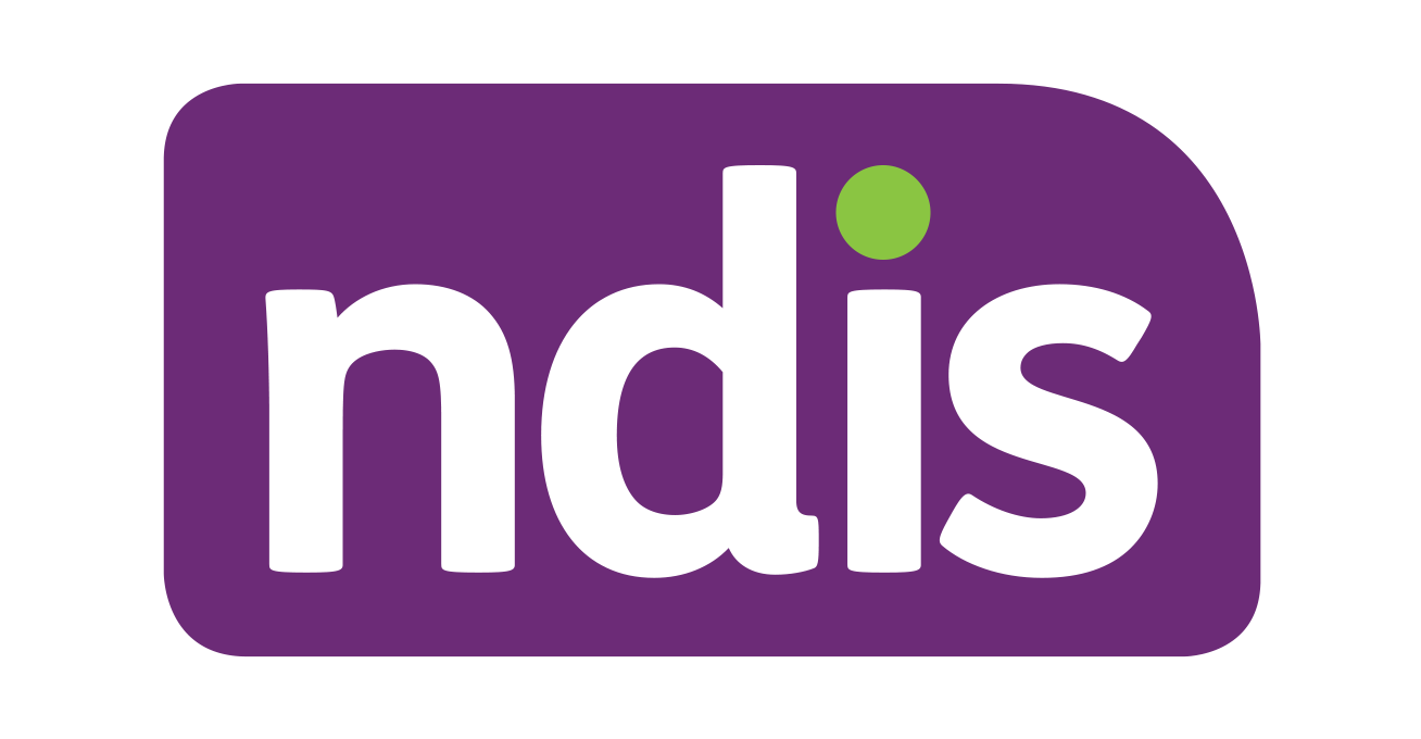 NDIS logo: white 