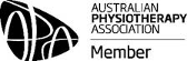 Australian Physiotherapy Association member logo.