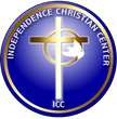 The ICC logo, a cross with a circle and a dove hovering on the circle.