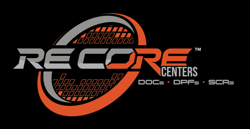 A black and orange logo for Recore Centers_DPF Cleaning Services in CNY
