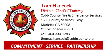 Tom Hancock – Division Chief of Training Tom Hancock – Division Chief of Training