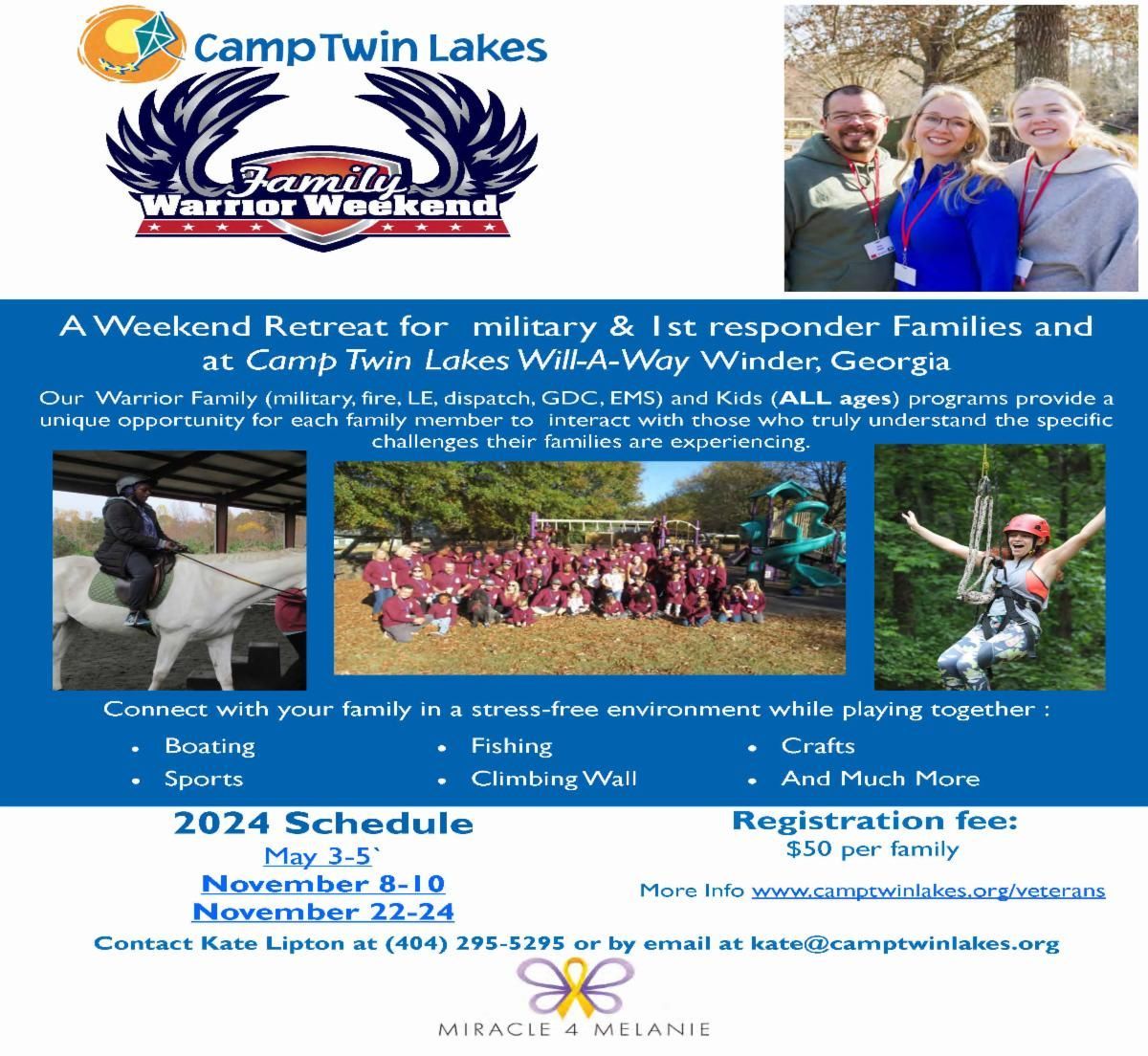 Camp Twin Lakes-Family Warrior Weekend Camp Twin Lakes-Family Warrior Weekend