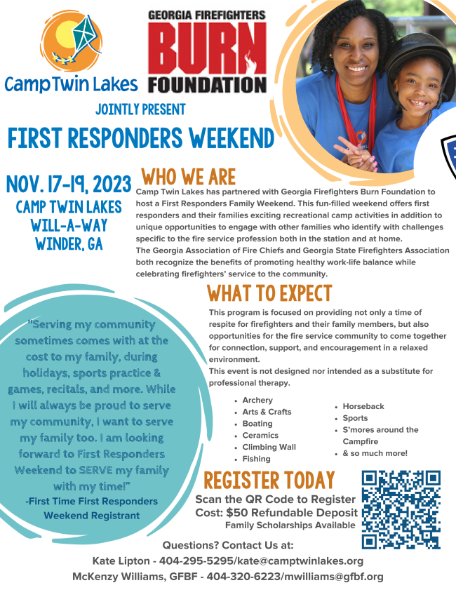 Firefighter Family Weekend Flyer Firefighter Family Weekend Flyer