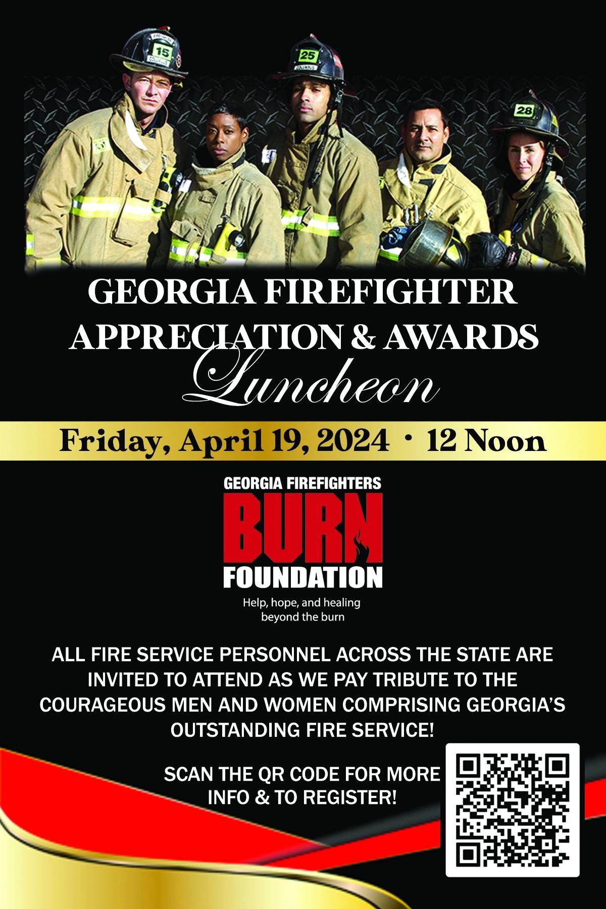 Fully Involved: GA Firefighter Appreciation Lunch April 19 Fully Involved: GA Firefighter Appreciation Lunch April 19