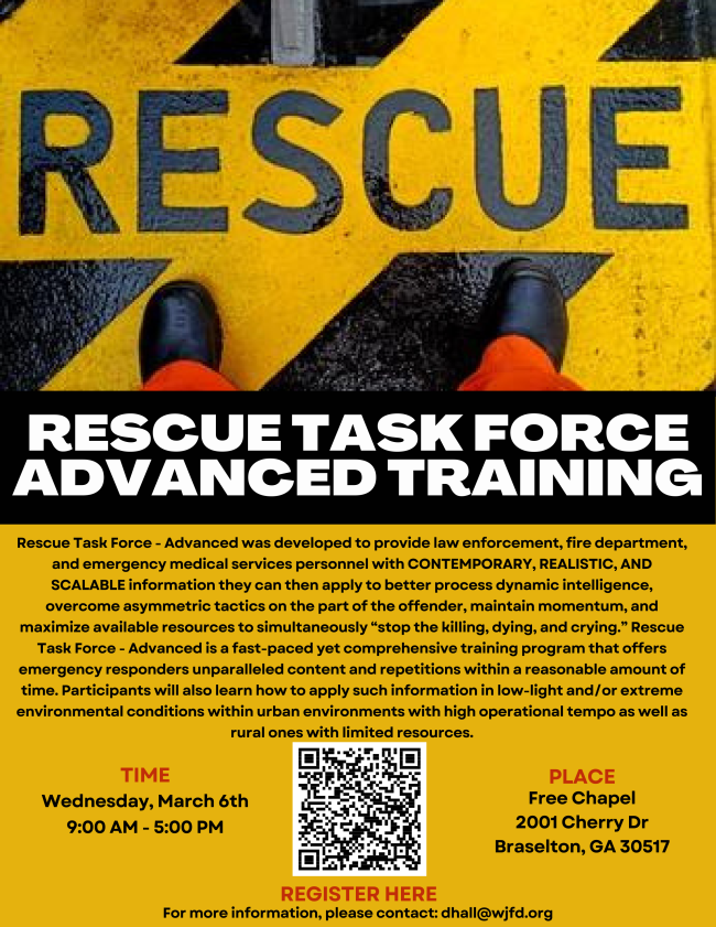 Rescue Task Force Advanced Training Rescue Task Force Advanced Training