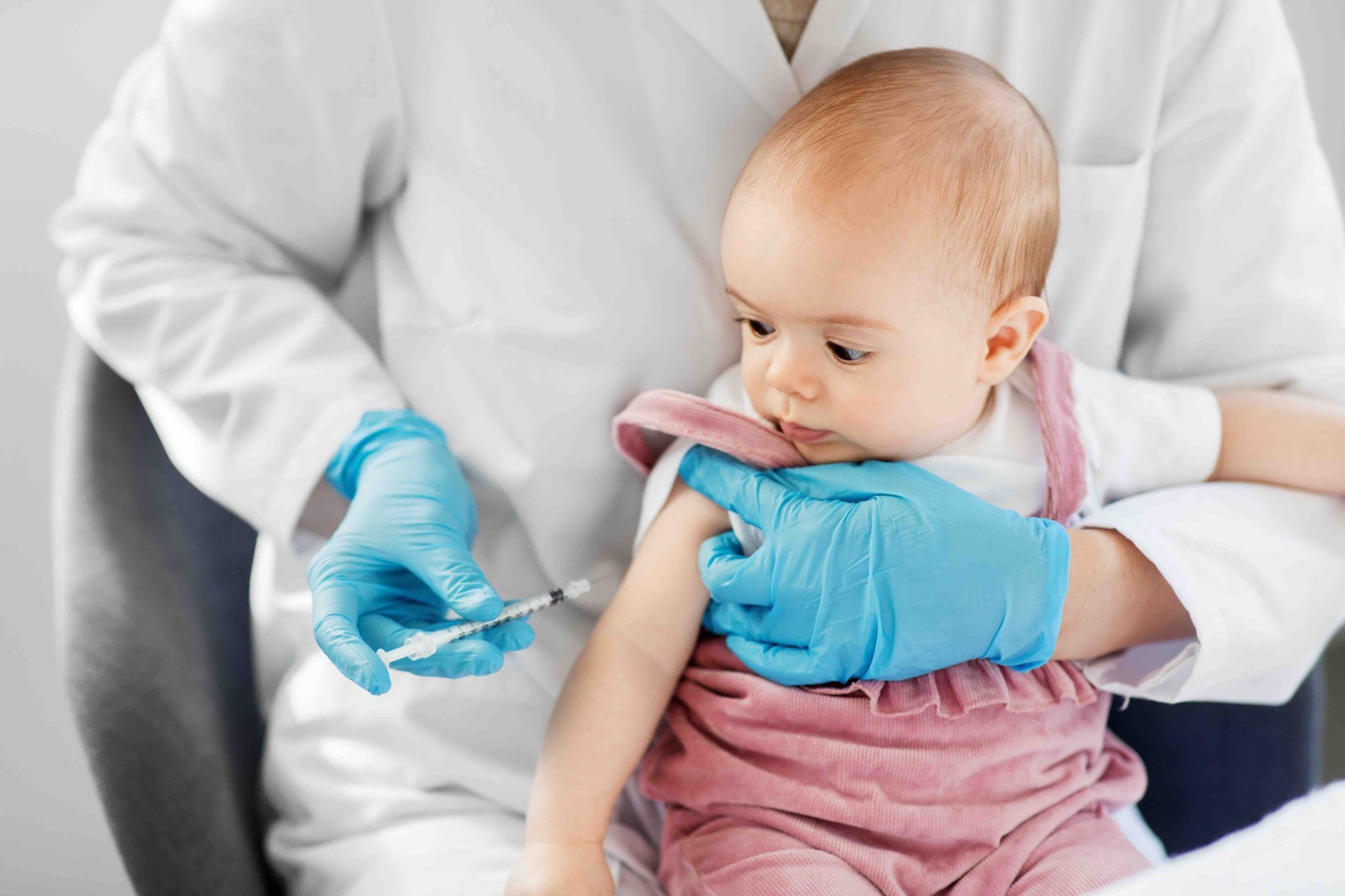 baby getting a shot