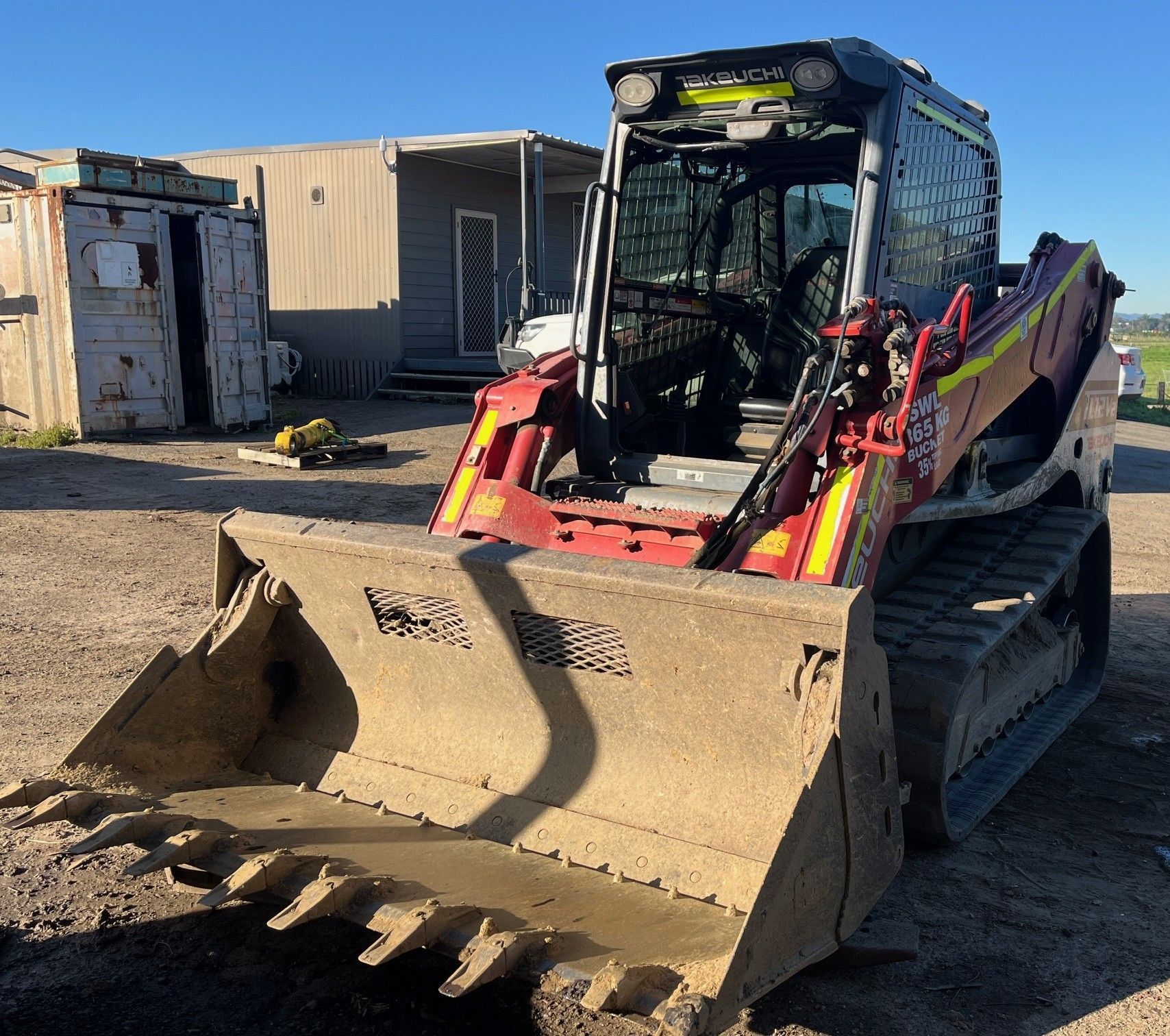 A Positrak on a Construction Site — Lantry Earthmoving in Phoenix Park, NSW
