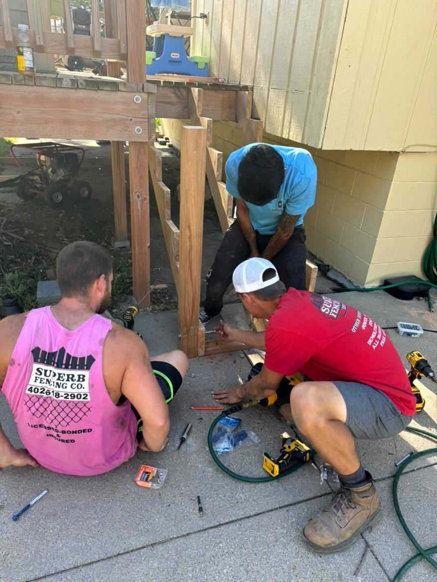 Deck Contractor, Deck Company, Deck installation, Deck Replacement, Fence Contractor, Fence Company, Fence installation, Fence repair, Wood Fence Contractor, Wooden Fence Installation, Wooden Fence Repair, Wooden Privacy Fence, Wooden Picket Fence, Wooden Post and Rail Fence, Chain Link Fence Contractor, Chain Link Fences Installation, Chain Link Fence Repair, Gate Contractor, Gate Installation, Gate Repair, Douglas County NE, Omaha NE, Central Omaha NE, West Omaha NE, South Central Omaha NE, South Omaha NE, Southeast Omaha NE, Millard Omaha NE, Boys Town NE, Bennington NE, Ralston NE, Sarpy County NE, Papillion NE, Bellevue NE, La Vista NE, Chalco NE, Gretna NE, Springfield NE, Richfield NE, La Platte NE, Wooden Fences, Chain Link Fences, Gates