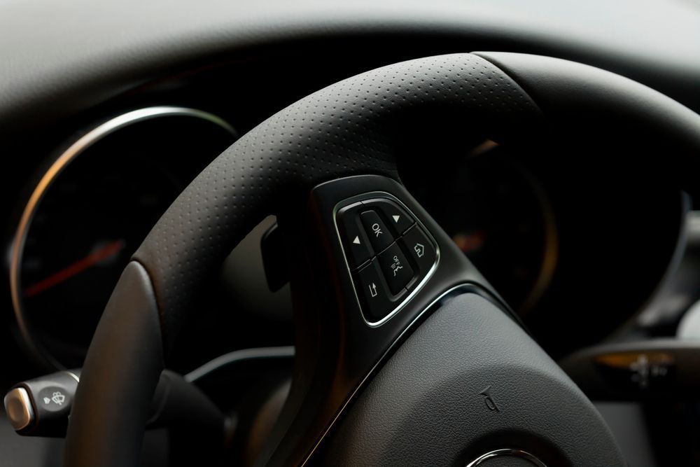 A Close Up of the Steering Wheel of a Car — Mick Dunn Motor Repairs in Mackay, QLD
