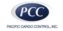 Pacific Cargo Control, Inc. logo with blue oval and white PCC letters