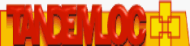 Orange-red “TANDEMLOG” logo with overlapping yellow squares on a light background