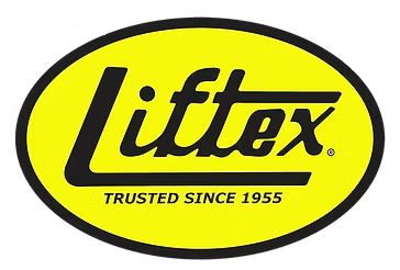 Liftex logo in black on a yellow oval with “Trusted Since 1955” text