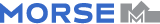 MORSE logo in blue and gray, with a stylized house-shaped “M” icon and a red roof accent