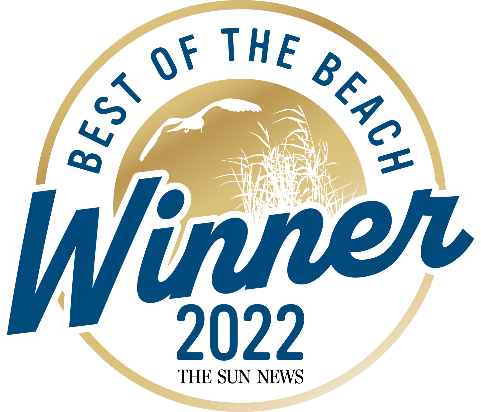 The Sun News Best of the Beach Winner logo for 2022.