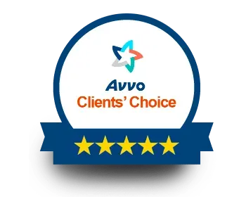 A badge that says AVVO Clients' Choice on it.