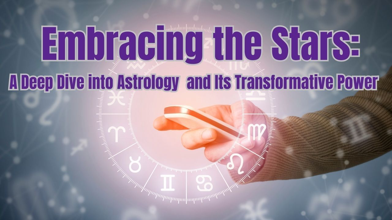 Person holding a phone, with astrology signs in the background. Title reads: 